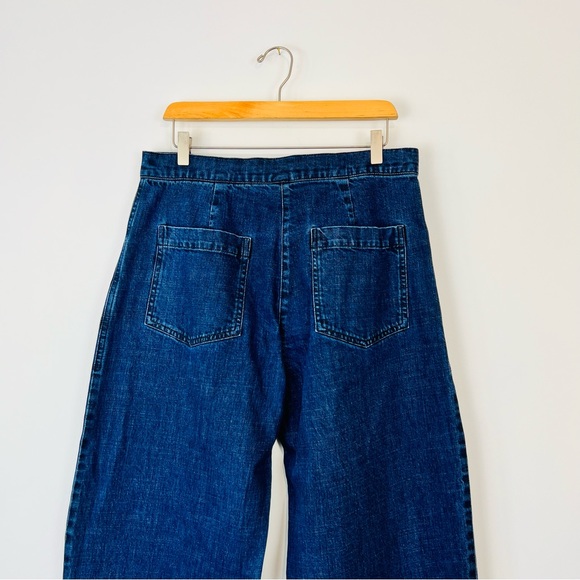 ISCHIKO OSKA Blue Mid Wash Denim Balloon Oversized Jeans UK 12 - Picture 12 of 15